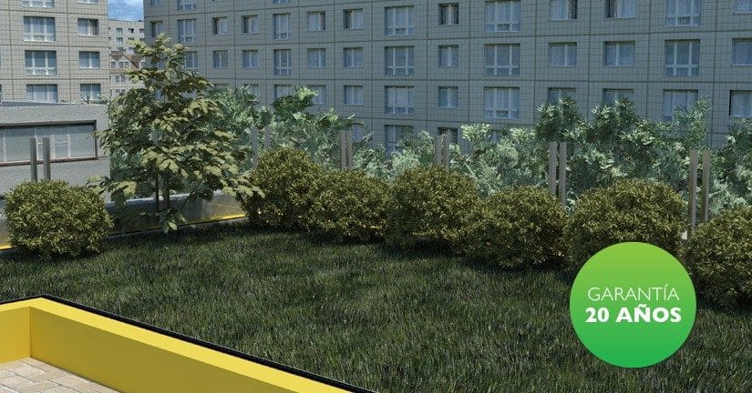sistema impermeable para azoteas verdes